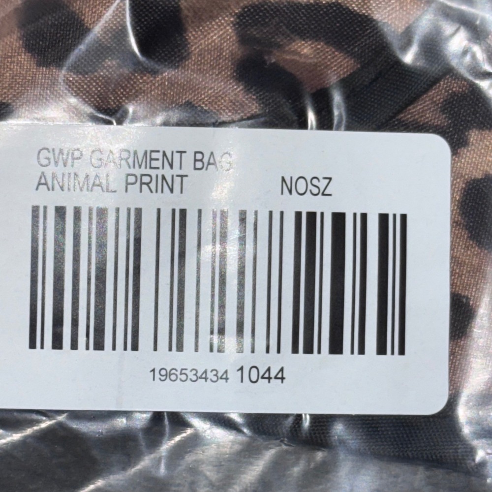 NWT Chico's Brown Leopard Print Mob Wife Garment Bag Travel Suit Cover - Picture 9 of 9